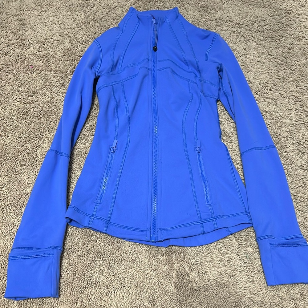 wild indigo lululemon define jacket size 0